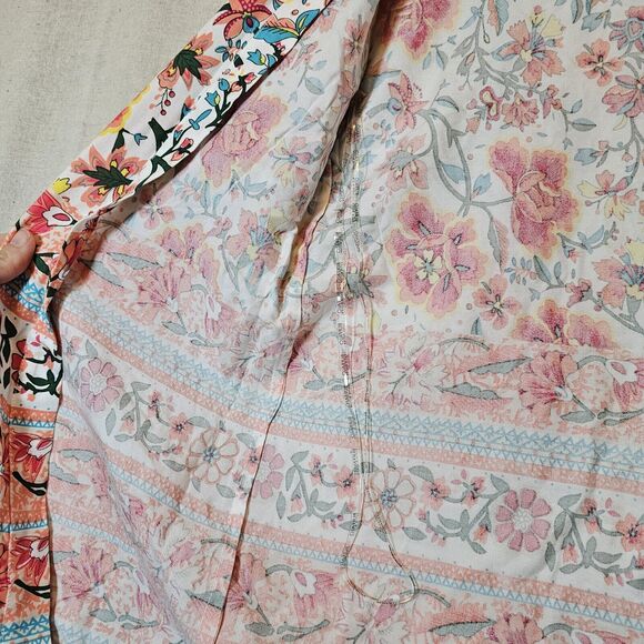 NWT Buffalo David Bitton Jasmine Kimono Fall Clr Burst Swim Cover Up Hawaiian S - Picture 4 of 8